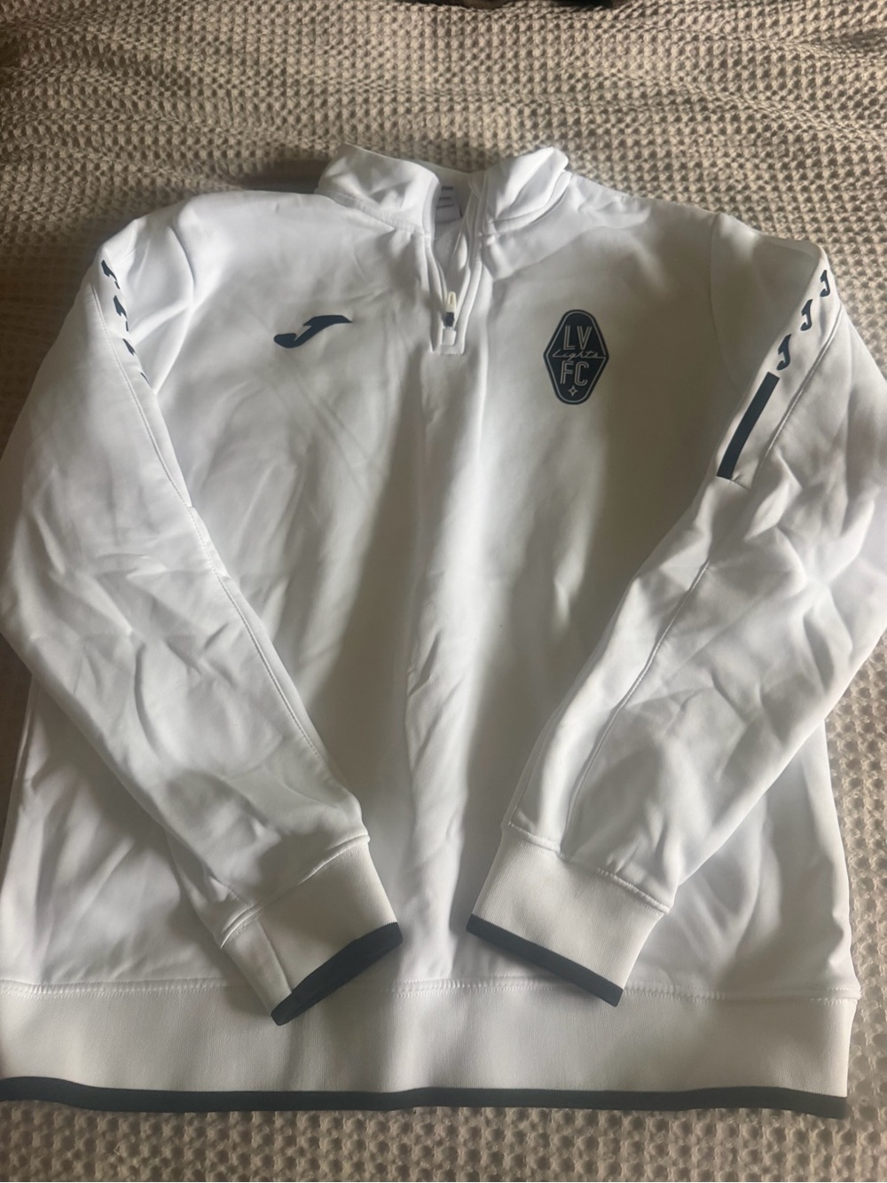 Men's White Joma LVFC Quarter-Zip Training Top